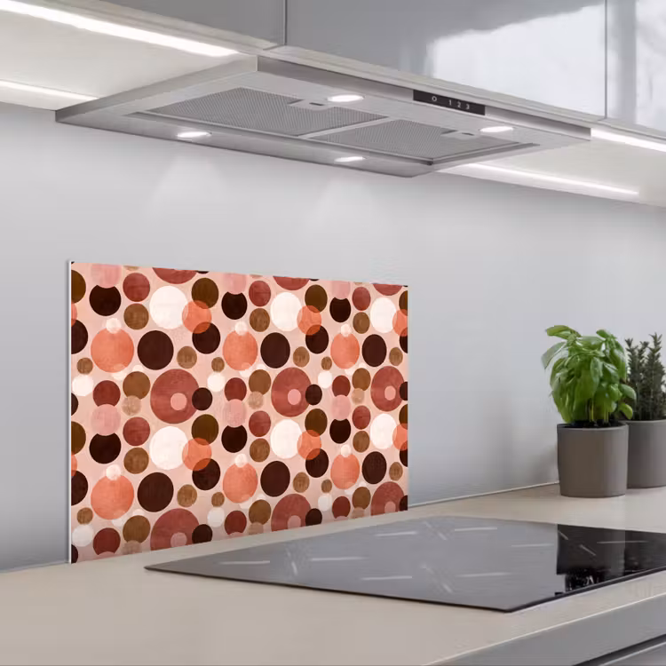 Spatscherm keuken - Cirkels - Modern - Kleurrijk — 5