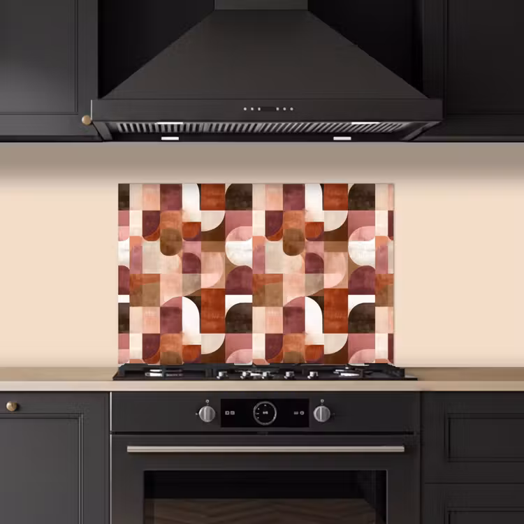 Spatscherm keuken - Geometrie - Modern - Retro — 2