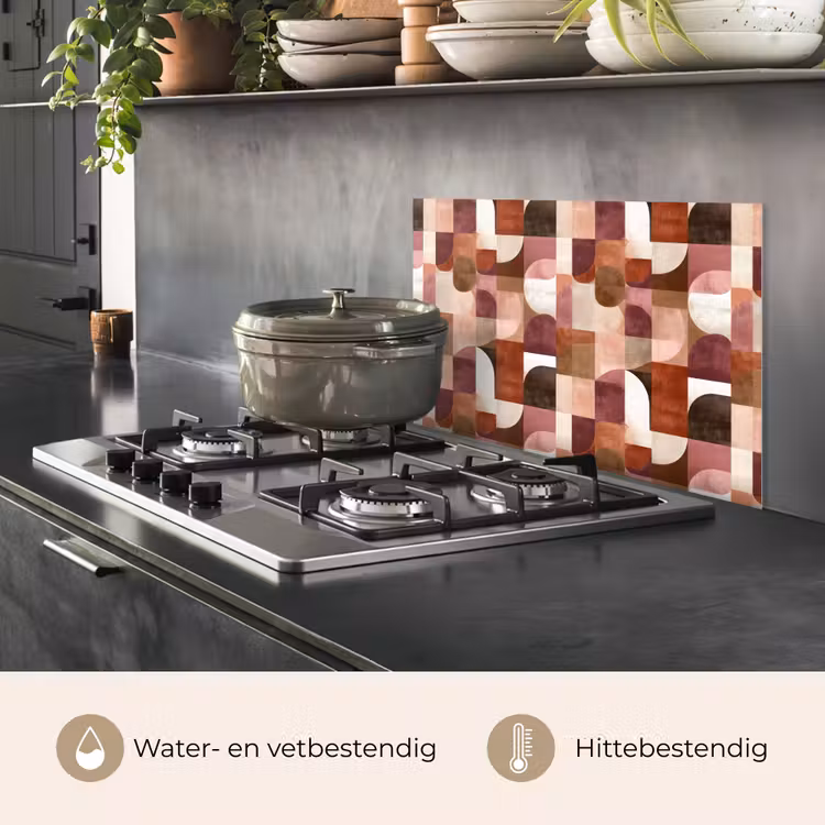 Spatscherm keuken - Geometrie - Modern - Retro — 7