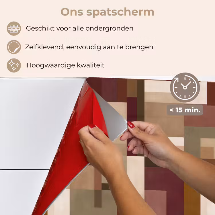 Spatscherm keuken - Modern - Geometrie - Kleurrijk — 4