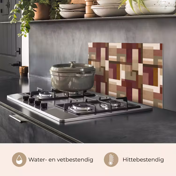Spatscherm keuken - Modern - Geometrie - Kleurrijk — 7