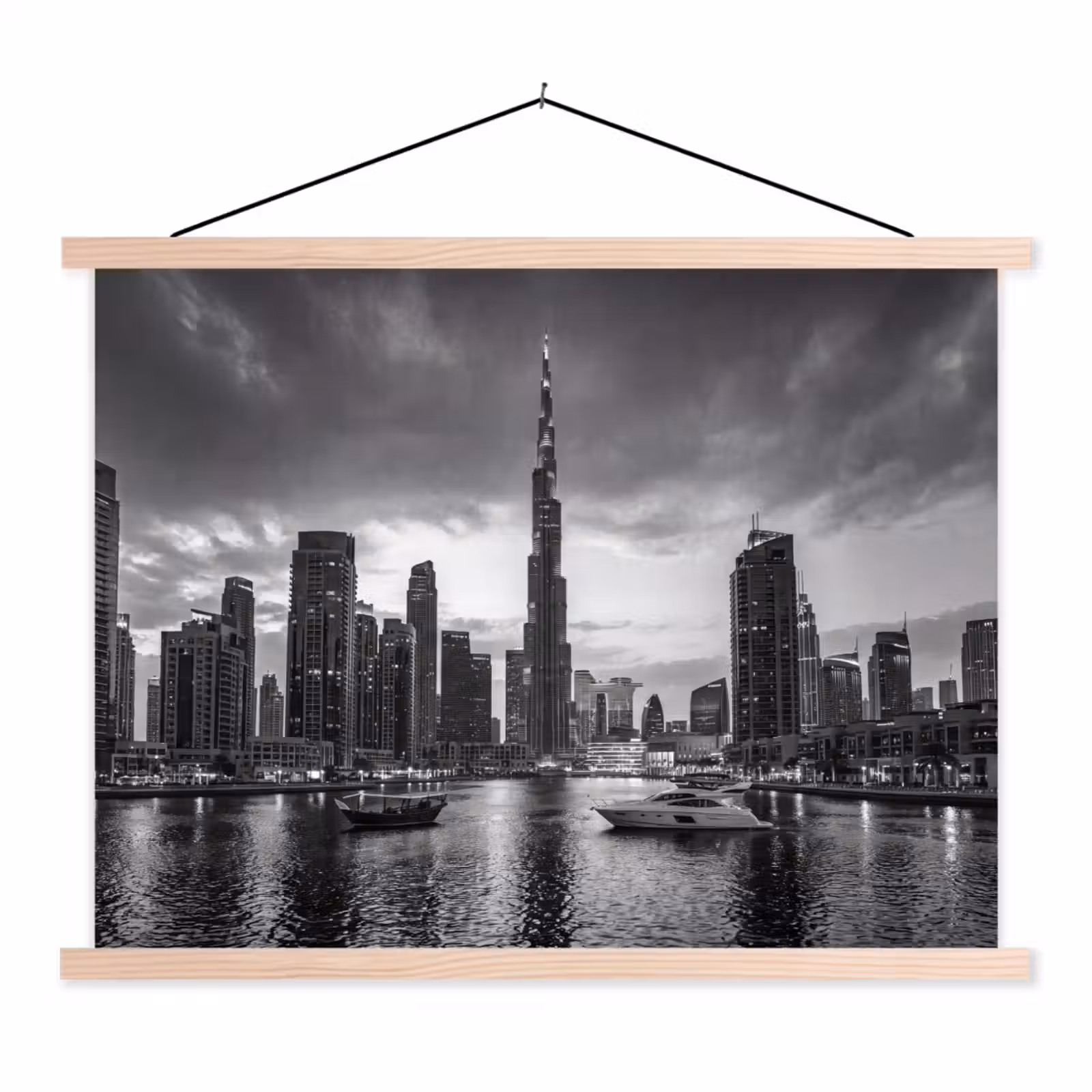 Schoolplaat - Stad - Skyline - Architectuur - Avond - Zwart-wit — 1