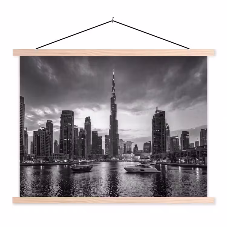 Schoolplaat - Stad - Skyline - Architectuur - Avond - Zwart-wit — 1