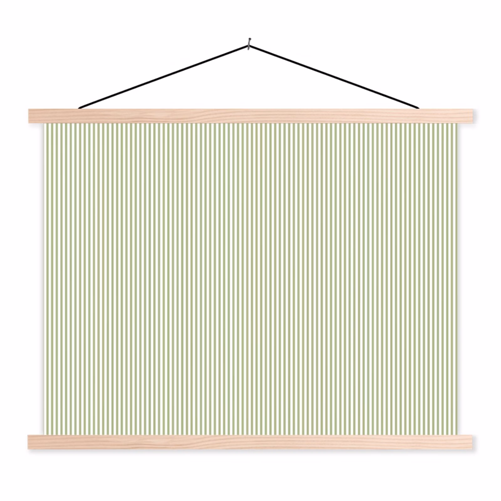Schoolplaat - Saliegroen - Strepen - Minimalistisch - Patroon — 1