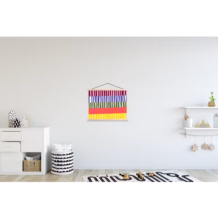 Schoolplaat - Patroon - Strepen - Abstract - Modern - Kleurrijk — 3