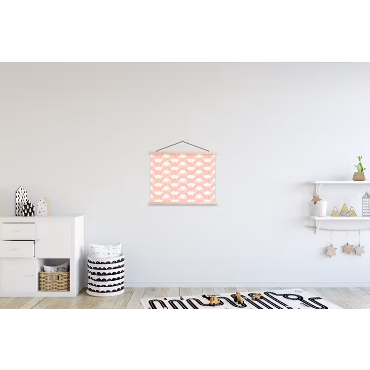 Schoolplaat - Roze - Waaiers - Mozaïek - Patroon — 3