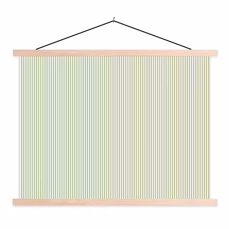 Schoolplaat - Saliegroen - Strepen - Minimalistisch - Patroon — 1