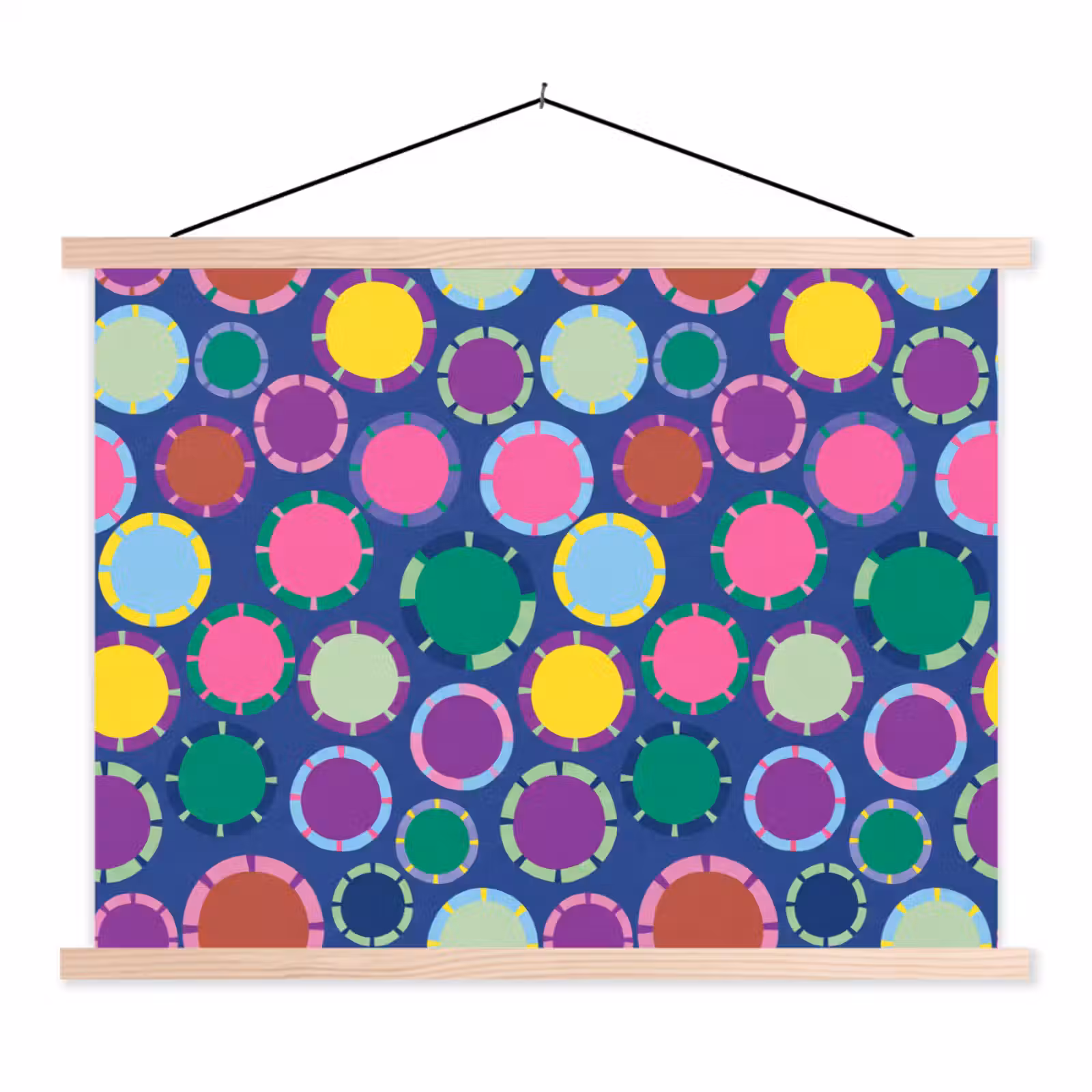 Schoolplaat - Patroon - Cirkels - Abstract - Kleurrijk — 1