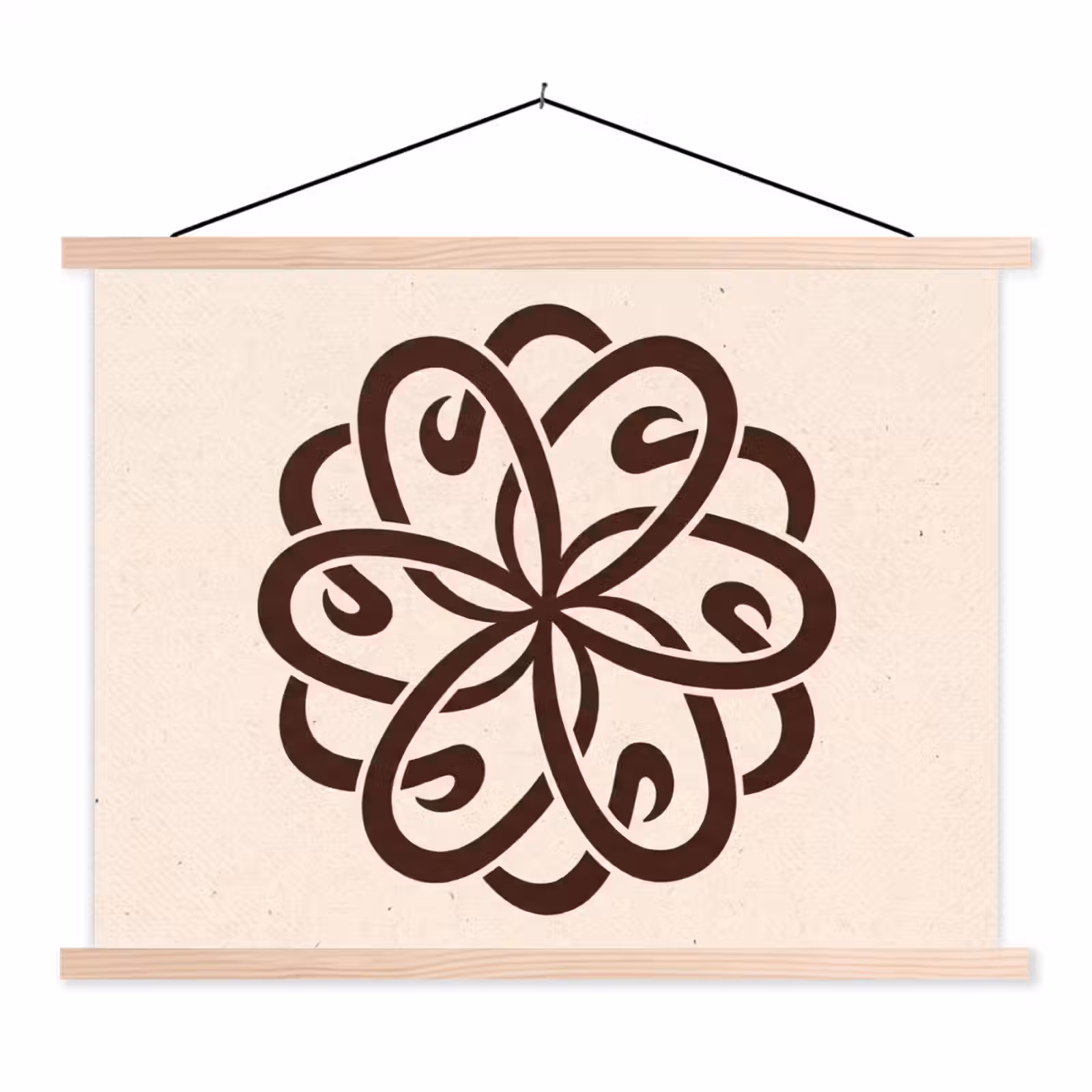Schoolplaat - Patroon - Knoop - Abstract - Modern - Bruin — 1