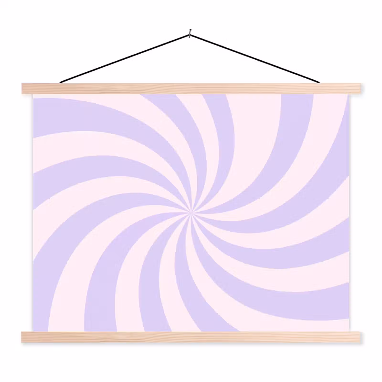 Schoolplaat - Patroon - Spiraal - Abstract - Modern - Paars-Roze — 1