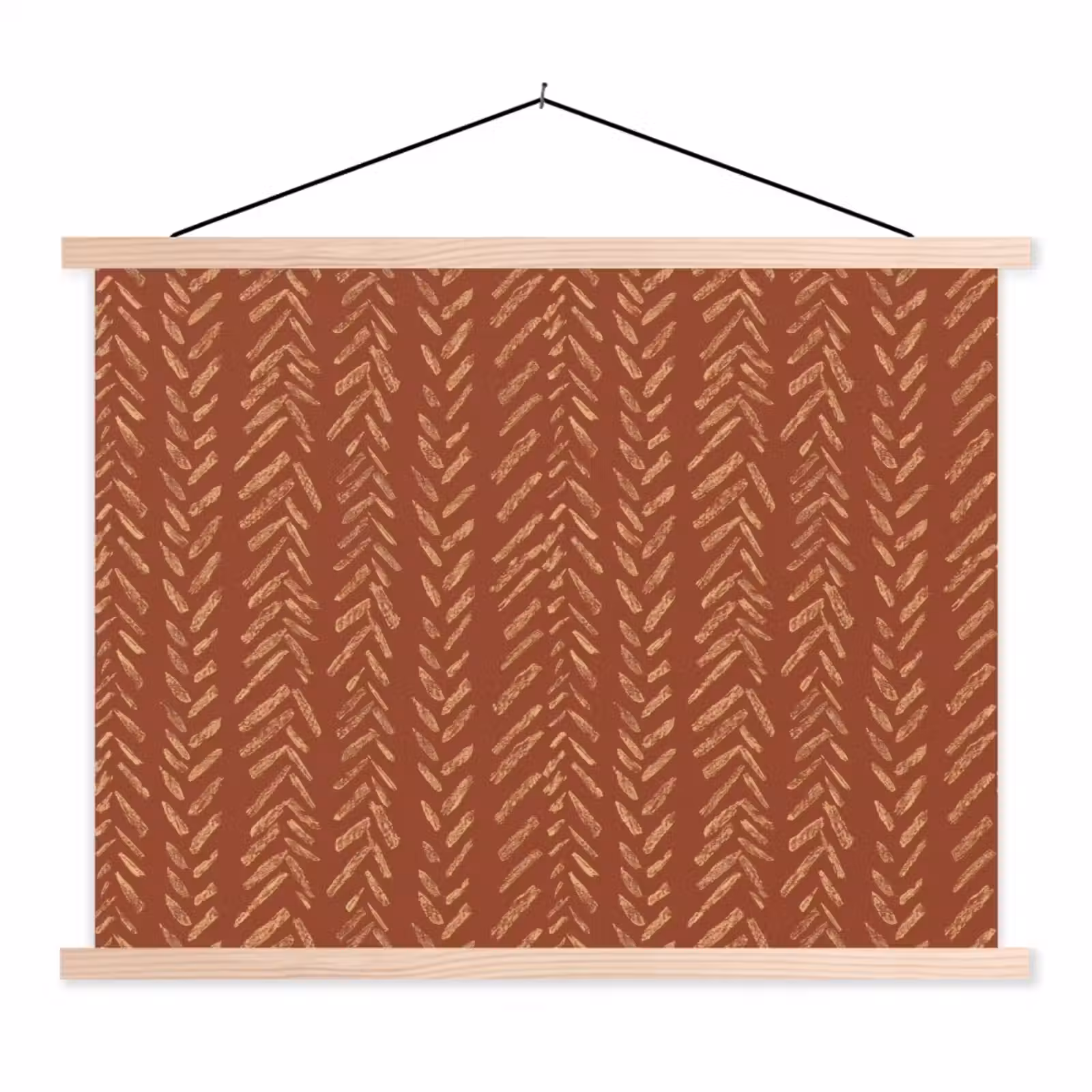 Schoolplaat - Terracotta - Visgraat - Ambachtelijk - Patroon — 1