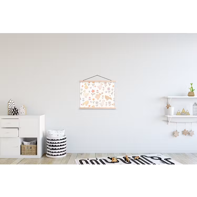 Schoolplaat - Vogel - Bloemen - Patroon - Pastel - Dieren — 3