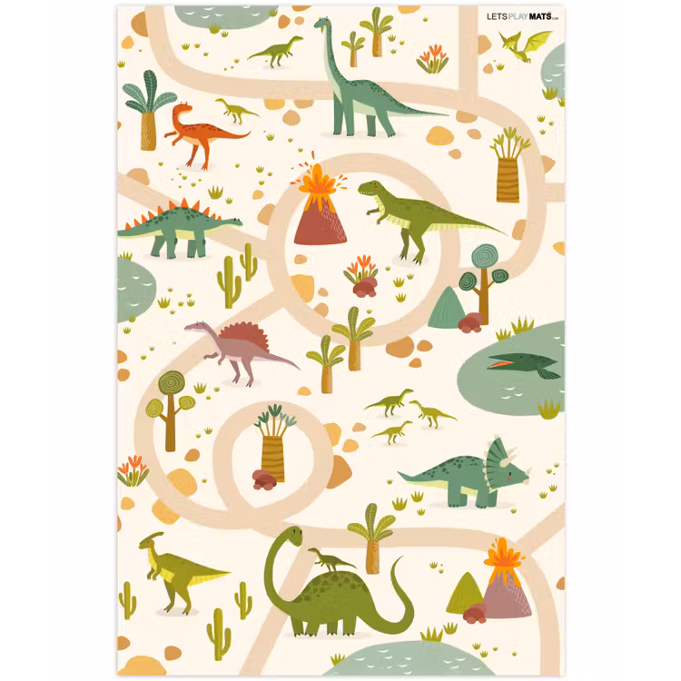 Speelkleed - Dino - Groen - Natuur - Kinderen - Design — 1