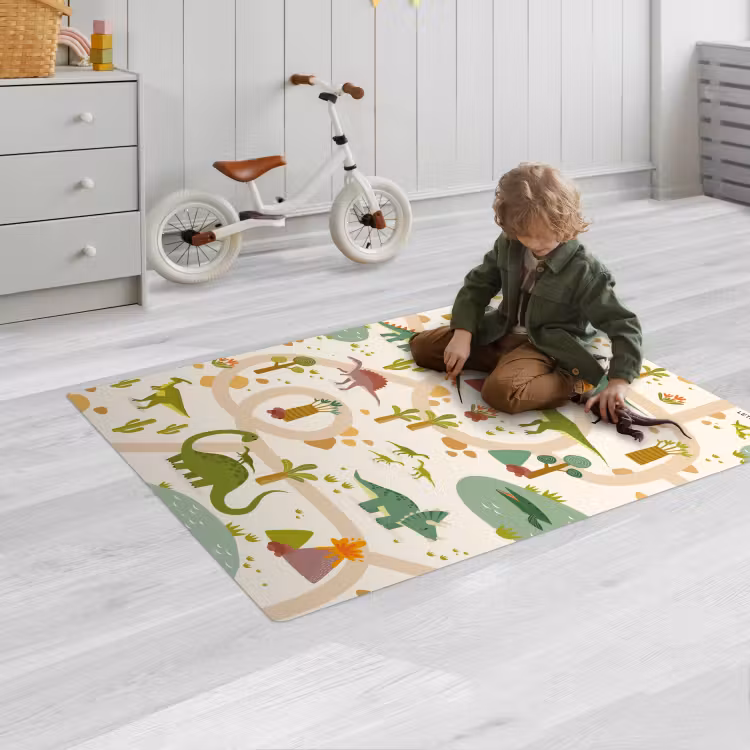 Speelkleed - Dino - Groen - Natuur - Kinderen - Design — 2