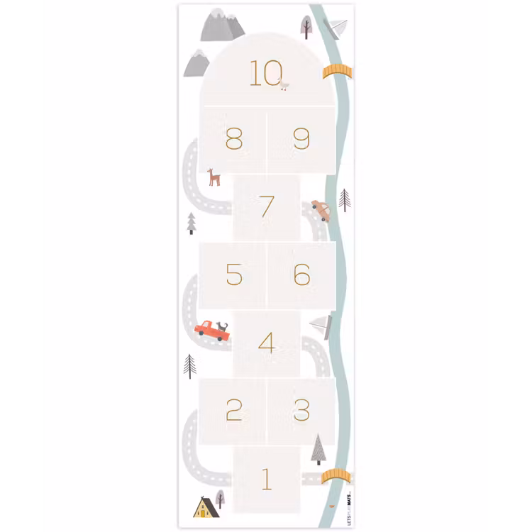 Speelkleed - Hinkelpad - Auto - Weg - Kinderen - Rivier — 1