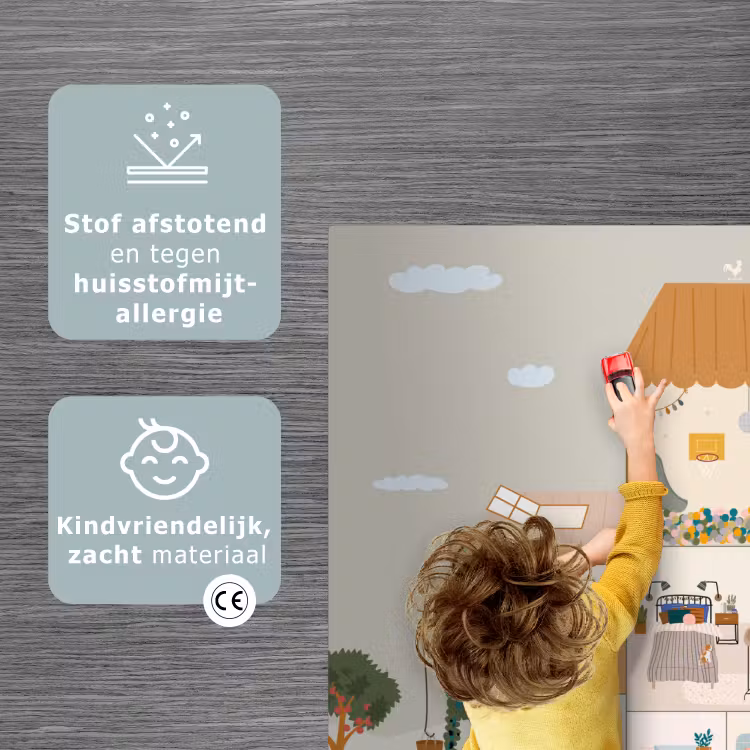 Speelkleed - Poppenhuis - Kinderen - Meubels - Design - Bruin — 3