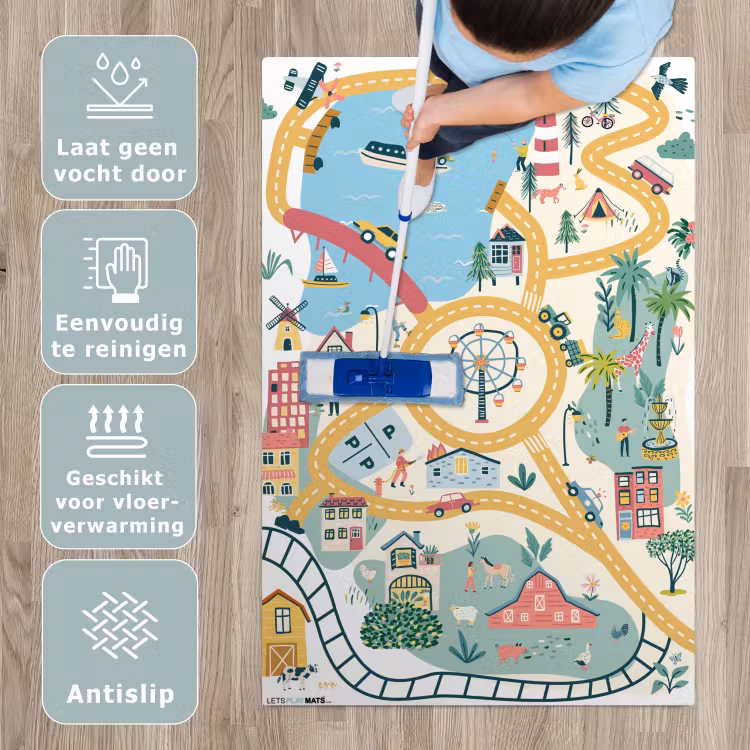 Speelkleed - Reuzenrad - Stad - Dieren - Auto - Kinderen — 4