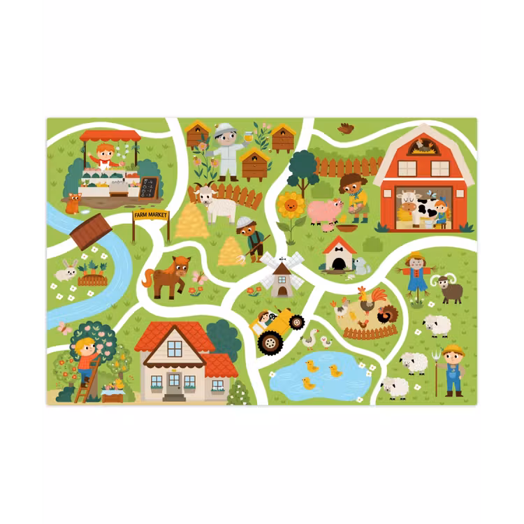 Speelkleed - Speelmat - Boerderij - Boerenmarkt - Eendenvijver — 1