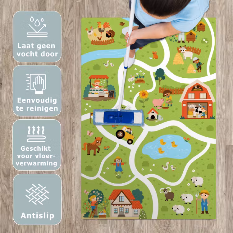Speelkleed - Speelmat - Boerderij - Boerenmarkt - Eendenvijver — 4