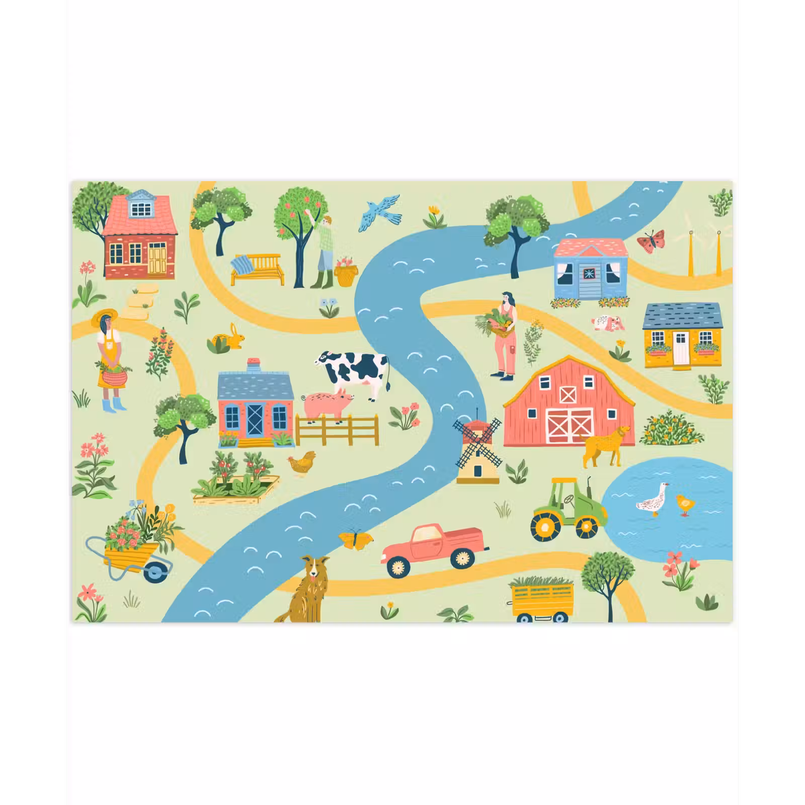 Speelkleed - Speelmat - Boerderij - Boerenhof - Speelweide — 1