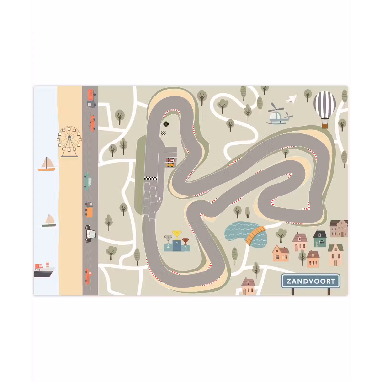 Speelkleed - Speelmat - Zandvoort - Racen - Circuit — 1