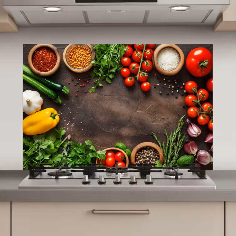 Spatscherm keuken - Tuin van Versheid — 1