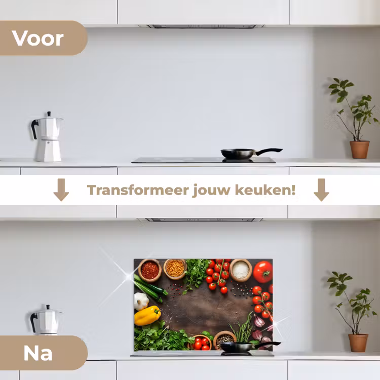 Spatscherm keuken - Tuin van Versheid — 3