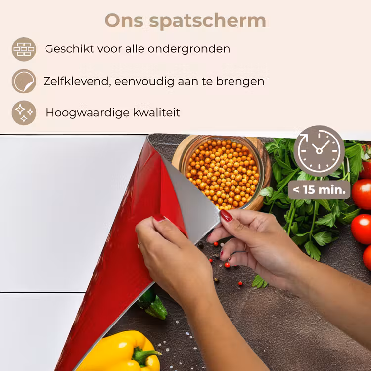 Spatscherm keuken - Tuin van Versheid — 4