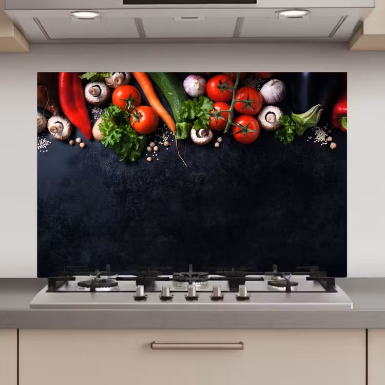 Spatscherm keuken - Verse Oogst in de Keuken — 1