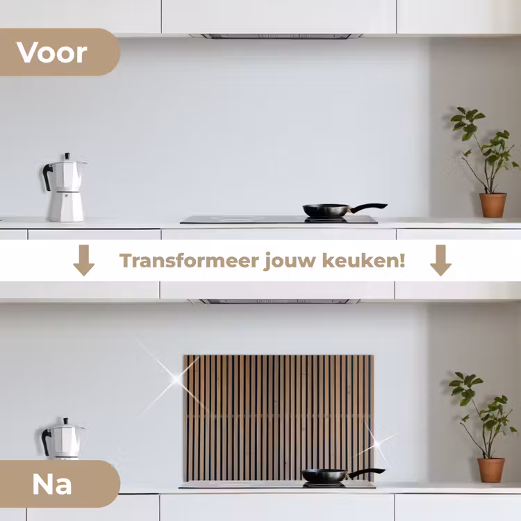 Spatscherm keuken - Vintage - Hout - Design - Structuur — 3