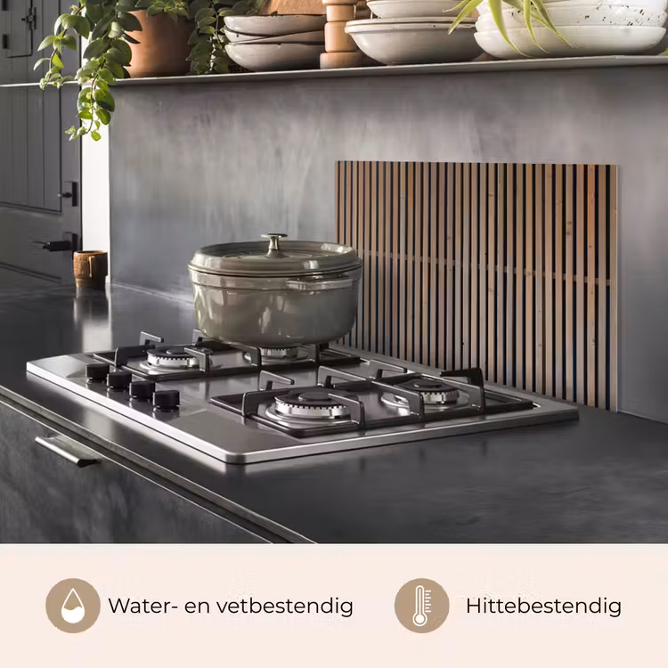 Spatscherm keuken - Vintage - Hout - Design - Structuur — 7