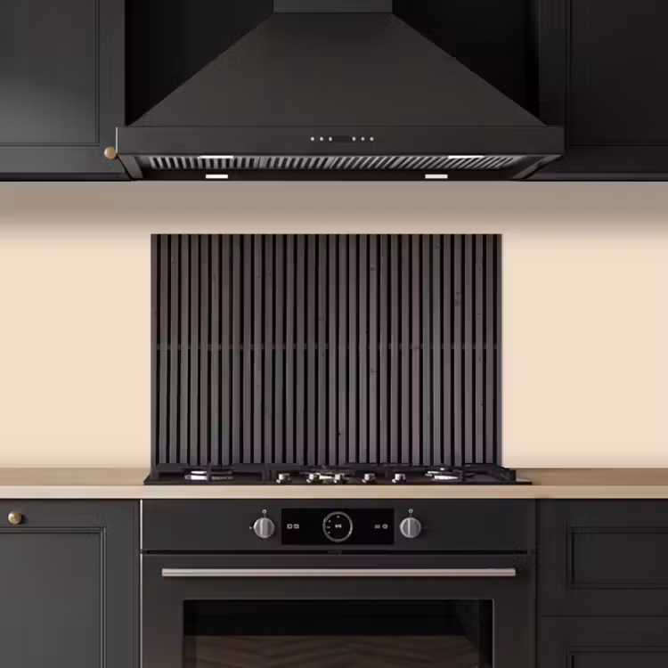 Spatscherm keuken - Vintage - Plank - Hout - Grijs — 2