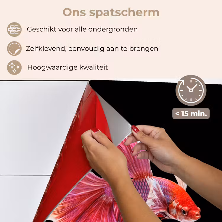 Spatscherm keuken - Vissen - Kleurrijk - Dieren — 3