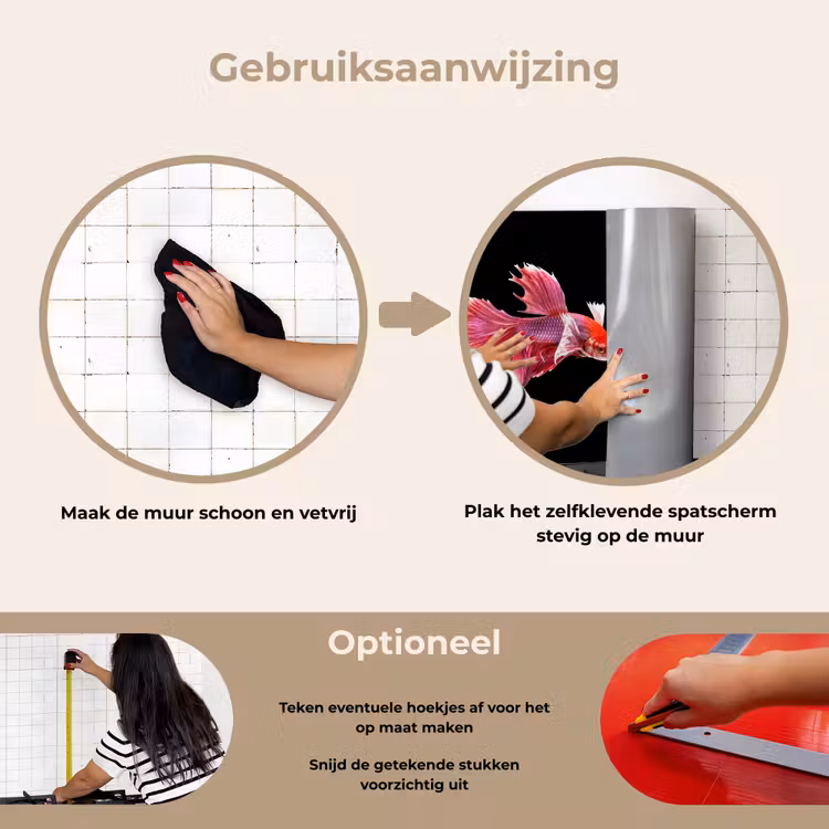 Spatscherm keuken - Vissen - Kleurrijk - Dieren — 7