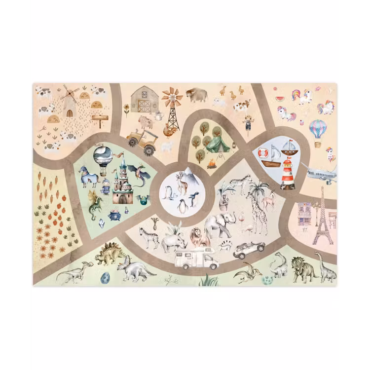 Speelkleed - Speelmat - Watercolor - Aquarel - Fantasiewereld — 1