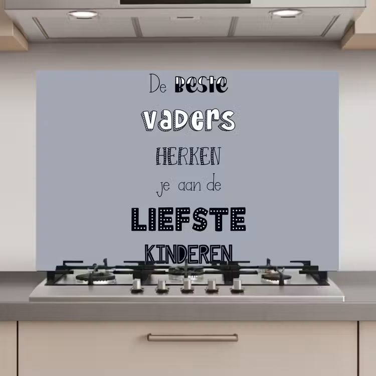 Spatscherm keuken - Vaderdag geschenk - Vader - Spreuken - De beste vaders - Quote — 1