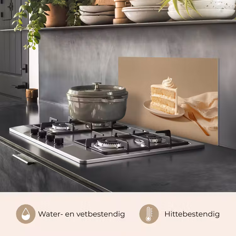 Spatscherm keuken - Vanilletaart - Cake - Romig — 7