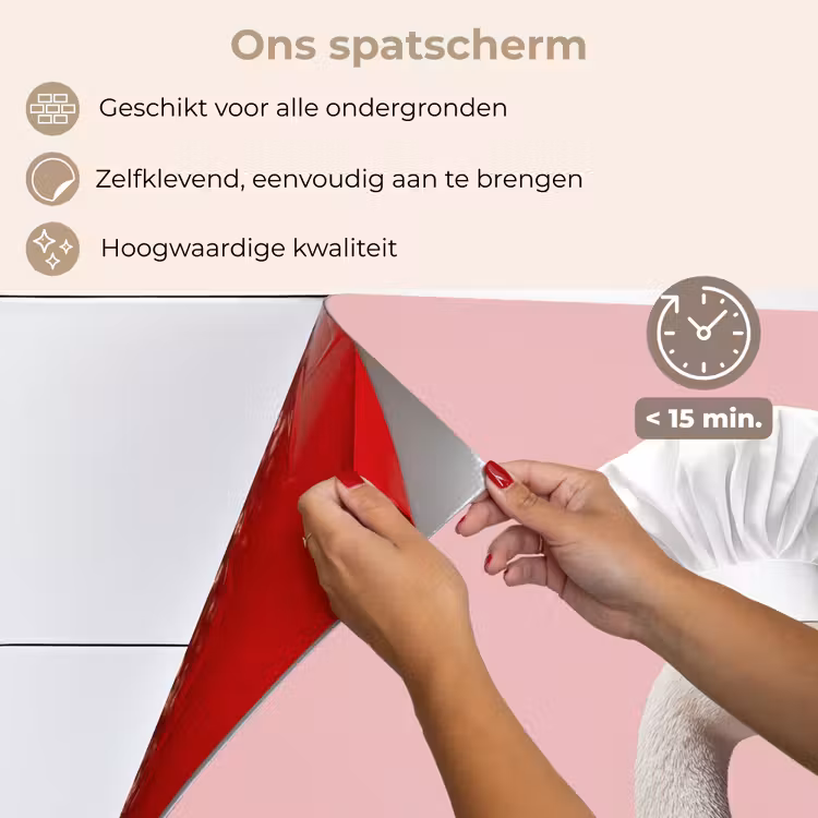 Spatscherm keuken - Zwaan - Koksmuts - Mooi - Klassiek — 4