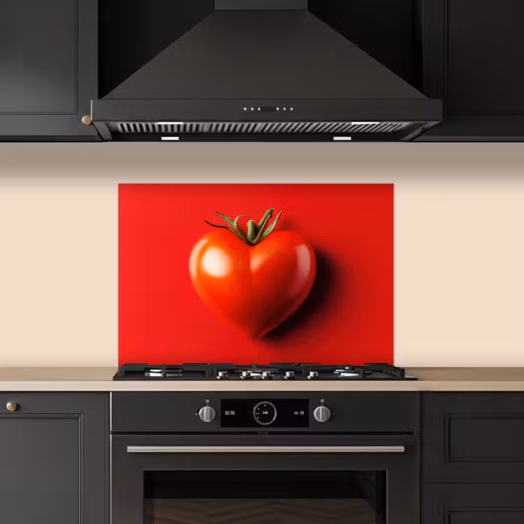 Spatscherm keuken - Tomaat - Rood - Hart — 2