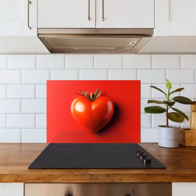 Spatscherm keuken - Tomaat - Rood - Hart — 6