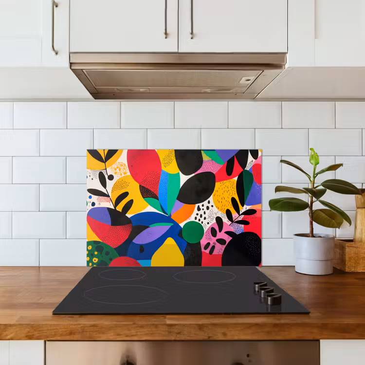 Spatscherm keuken - Vormen - Stippen - Kleurrijk — 6