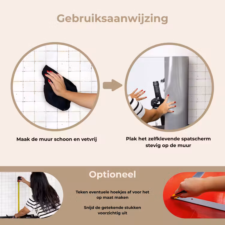 Spatscherm keuken - Wijnfles - Otter - Zwart — 8