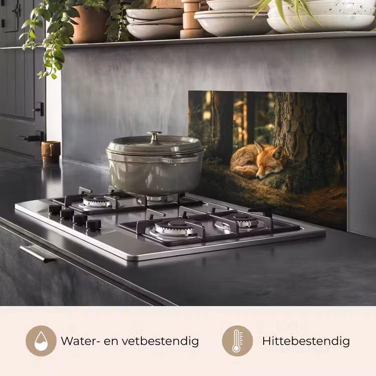 Spatscherm keuken - Vos - Bos - Slapen — 7