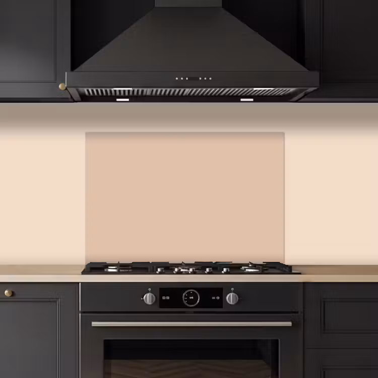 Spatscherm keuken - Zachte Zandgloed — 2