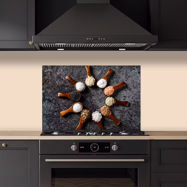 Spatscherm keuken - Zoutkristallen Sterrenstelsel — 2
