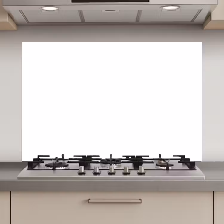 Spatscherm keuken - Zuivere Witheid — 1