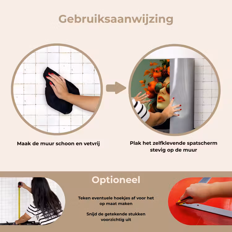 Spatscherm keuken - Vrouw - Granaatappel - Herfst - Zonnebril — 8