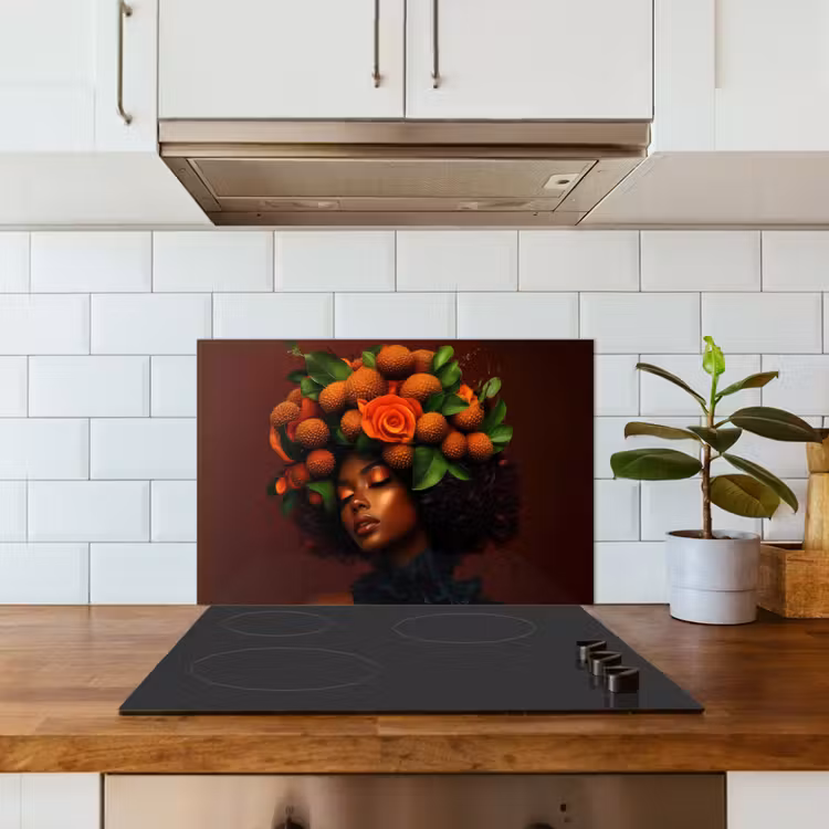 Spatscherm keuken - Vrouw - lychee - exotisch — 6