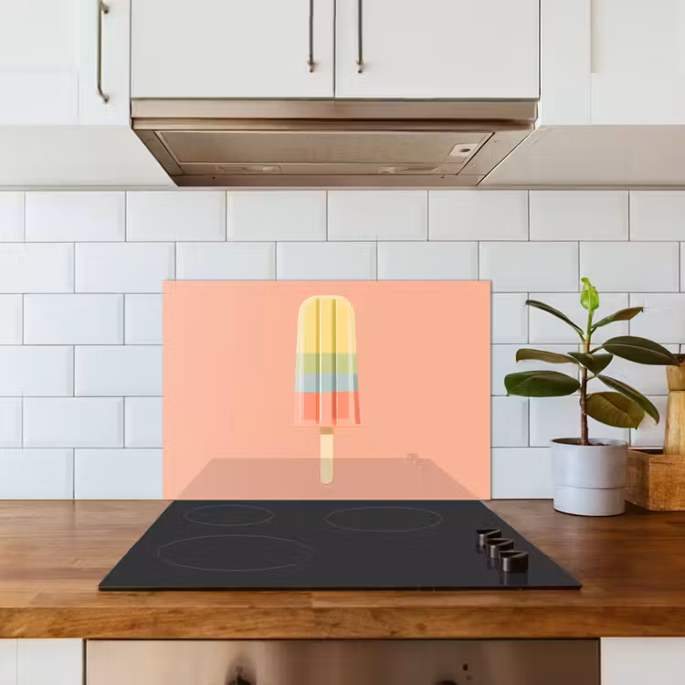 Spatscherm keuken - Waterijsje - Pasteltinten - Minimalistisch — 6