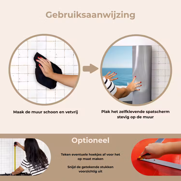 Spatscherm keuken - Zee - Koffiekopjes - Zomers — 8